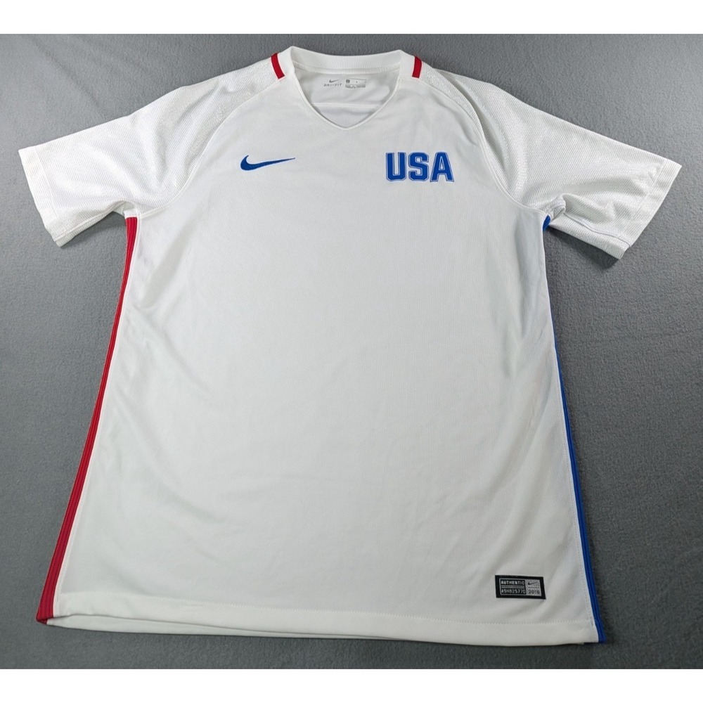 Nike Mens 2016 USMNT Authentic Home‎ Jersey Large White 845368-100